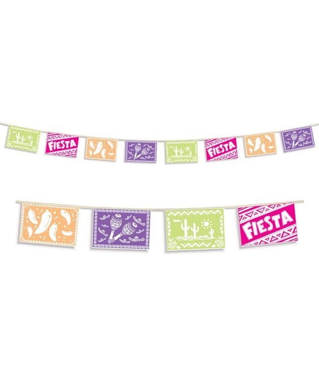 BEISTLE Fiesta Picado Style Pennant Banner