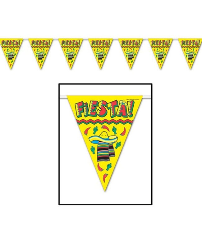 BEISTLE Fiesta! Pennant Banner - 12ft