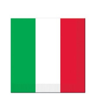 Red, White & Green Luncheon Napkins