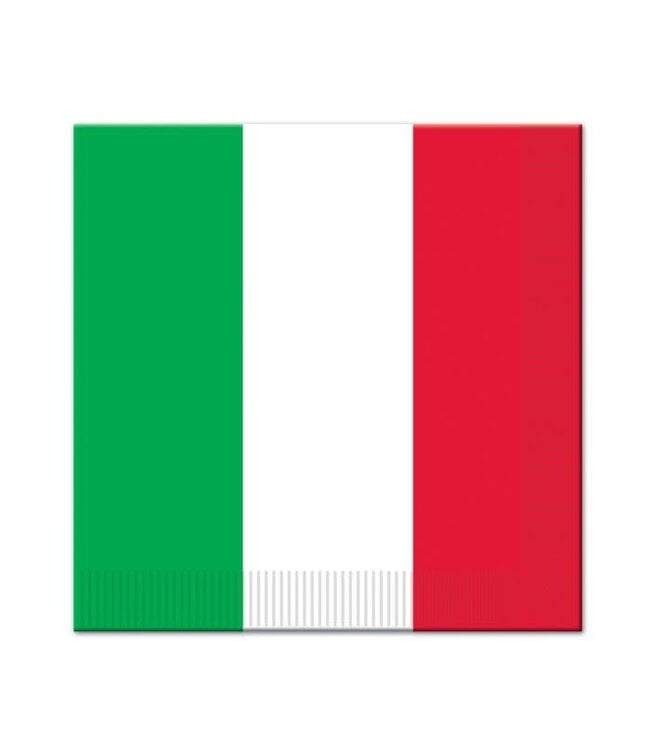 Red, White & Green Luncheon Napkins