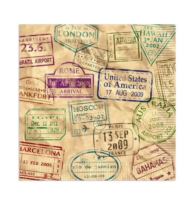 BEISTLE Around The World Luncheon Napkins