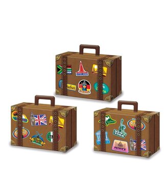 BEISTLE Luggage Favor Boxes-3ct