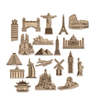 BEISTLE Around The World Cutouts-20ct