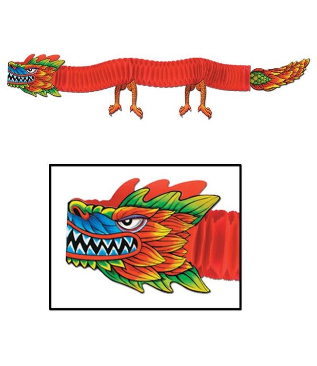 BEISTLE 6ft Asian Tissue Dragon