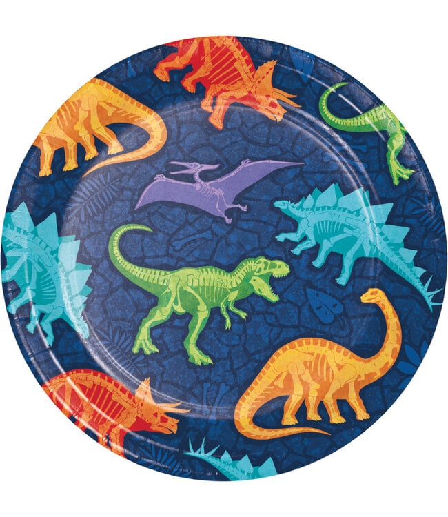 Creative Converting Dino Dig Luncheon Plates - 8ct