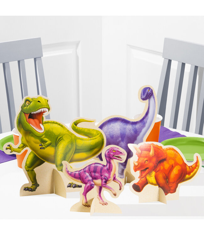 Creative Converting Dino Blast Standup Centerpiece - 4ct