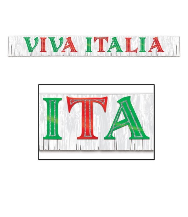 BEISTLE Metallic Viva Italia Banner