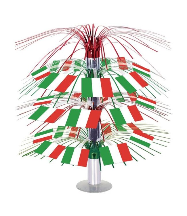 BEISTLE Italian Flag Cascade Centerpiece