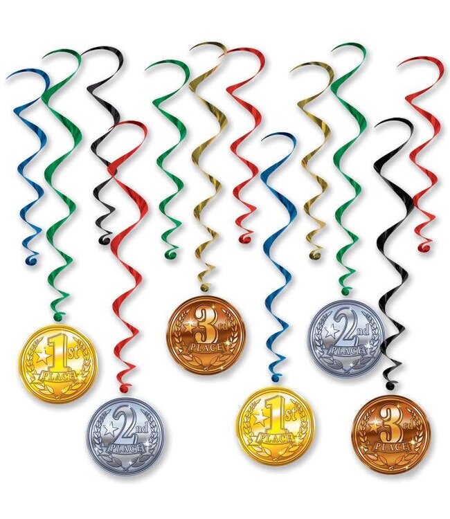 BEISTLE Award Medal Whirls-12ct