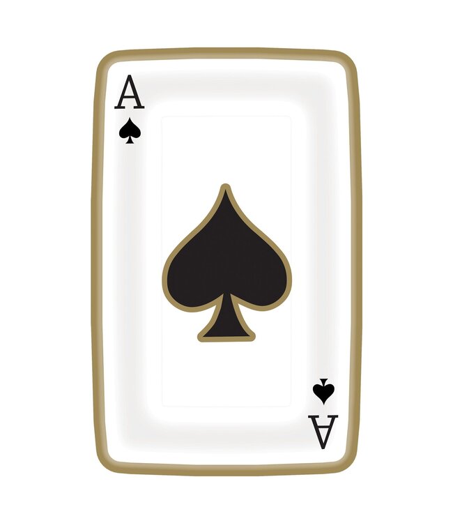 Casino Playing Card Shaped Plates, 9"