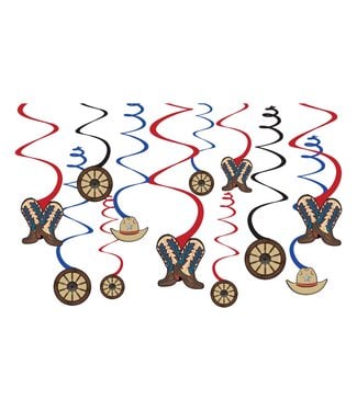 Western Value Pack Swirl Decorations