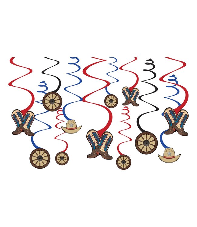 Western Value Pack Swirl Decorations