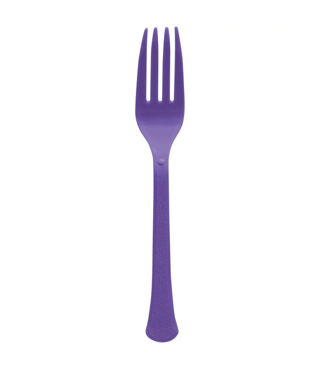Purple Boxed Heavy Weight Forks - 20ct