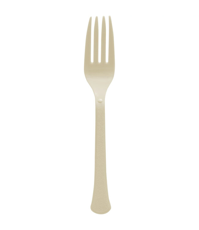 Vanilla Cream Boxed Heavy Weight Forks - 20ct