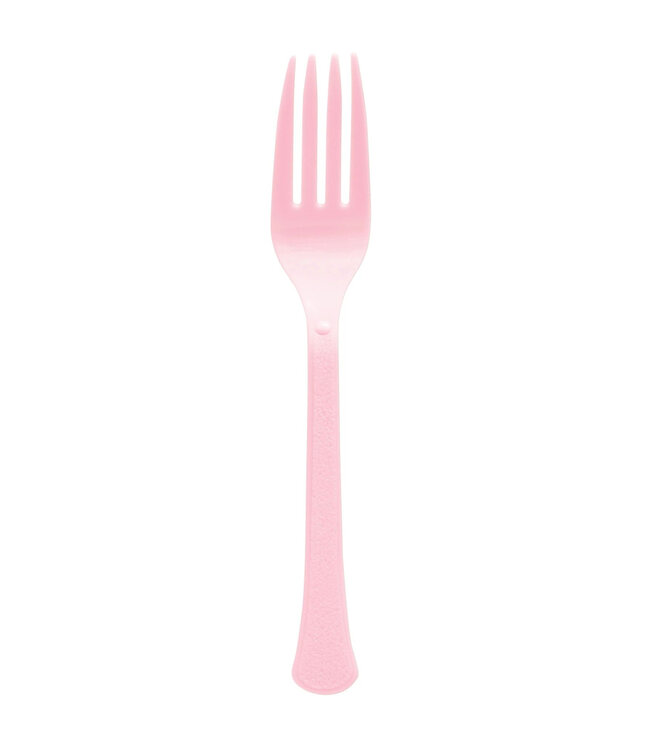 New Pink Boxed Heavy Weight Forks - 20ct