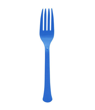 Royal Blue Boxed Heavy Weight Forks - 50ct