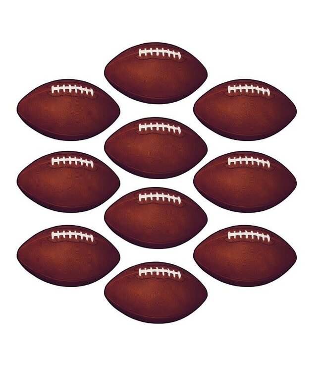 BEISTLE Mini Football Cutouts-10ct