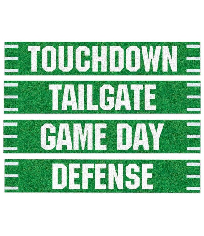 BEISTLE 4CT CUTOUTS FOOTBALL SIGN