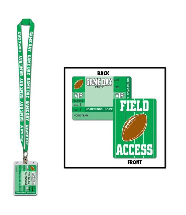 Game Day Football Party Pass