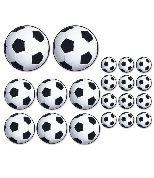 BEISTLE 20CT CUTOUTS SOCCER BALL
