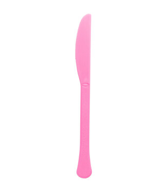 Bright Pink Boxed Heavy Weight Knives - 20ct