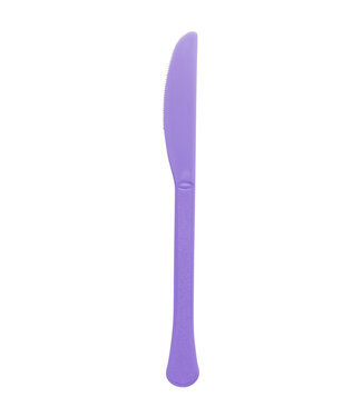 New Purple Boxed Heavy Weight Knives - 50ct