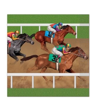 BEISTLE Horse Racing Luncheon Napkins
