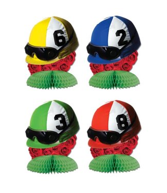 Jockey Helmet Mini Centerpieces-4ct