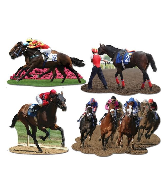 4ct Cutouts Horse Racing