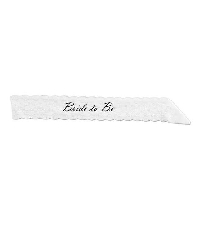 BEISTLE Bride To Be Lace Sash