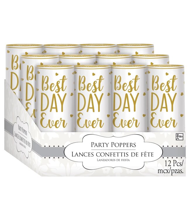 AMSCAN Best Day Ever Party Poppers