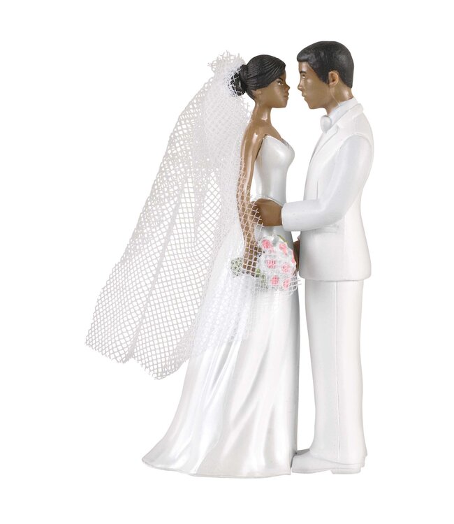 Cake Topper African American Couple