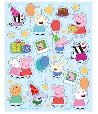 UNIQUE INDUSTRIES INC Peppa Pig Sticker Sheets - 88ct