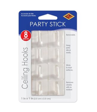 Party Stick Ceiling Hooks-8ct