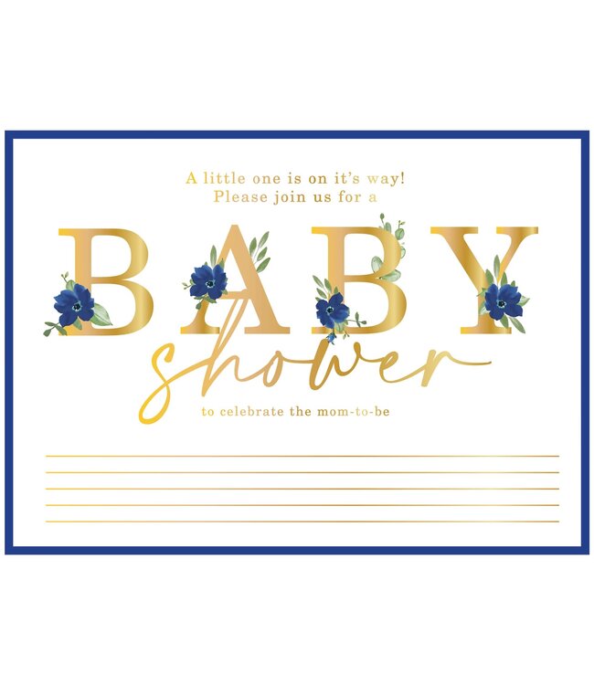 AMSCAN It's A Boy Jumbo Deluxe Invitations