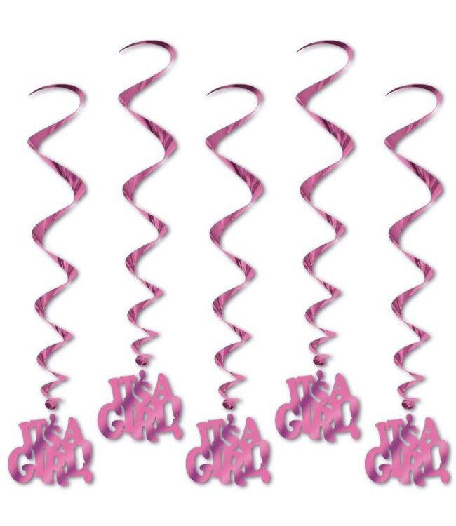 It's A Girl! Whirls-5ct