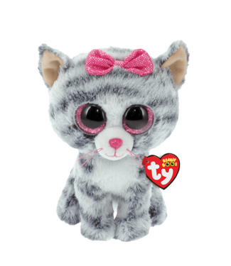 TY INC Kiki - Grey Striped Cat