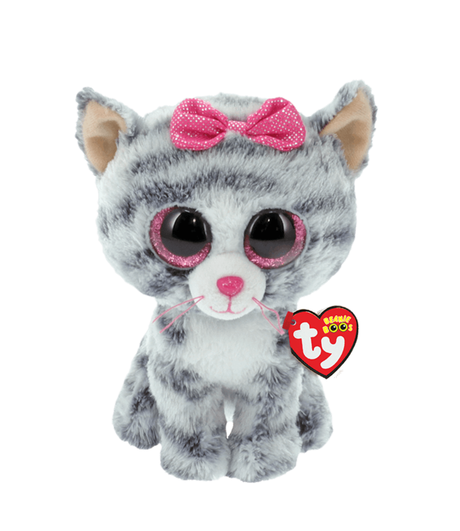 TY INC Kiki - Grey Striped Cat