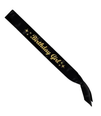 BEISTLE Glittered Birthday Girl Satin Sash