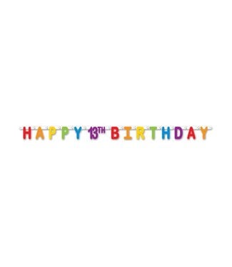 BEISTLE Happy "13th" Birthday Streamer