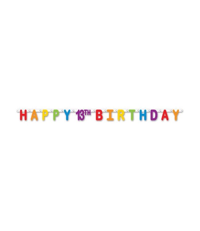 BEISTLE Happy "13th" Birthday Streamer