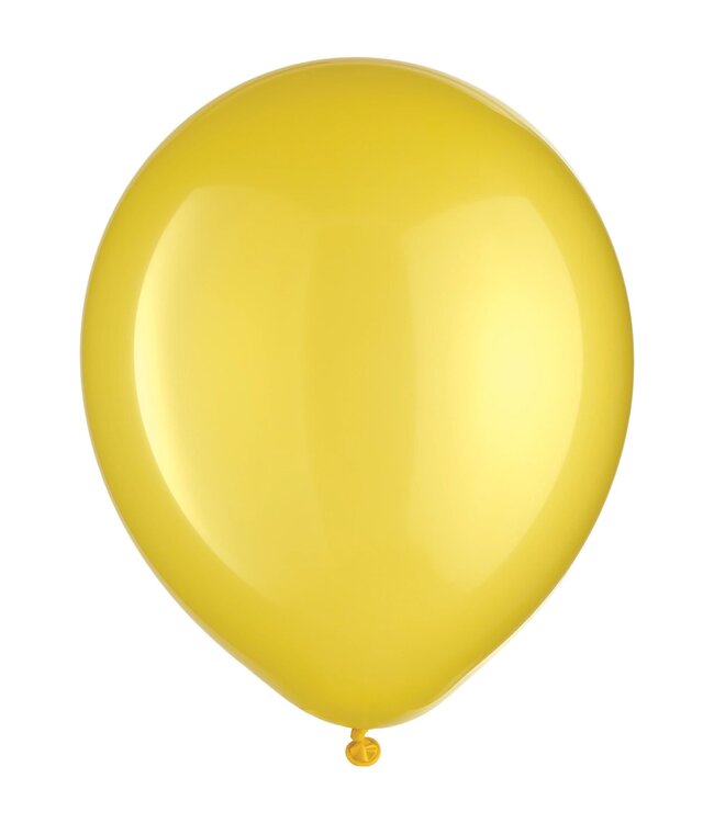 Yellow Sunshine Solid Color Latex Balloons - Packaged