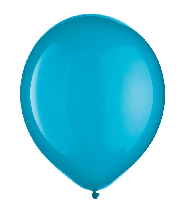 Caribbean Blue Solid Color Latex Balloons