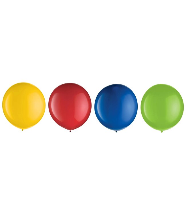 4ct 24in Balloons - Assorted
