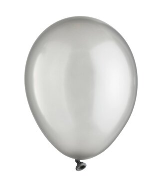 50ct 5in Balloons Silver Pearl