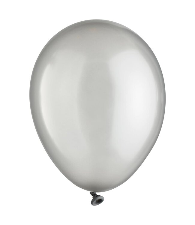 50ct 5in Balloons Silver Pearl