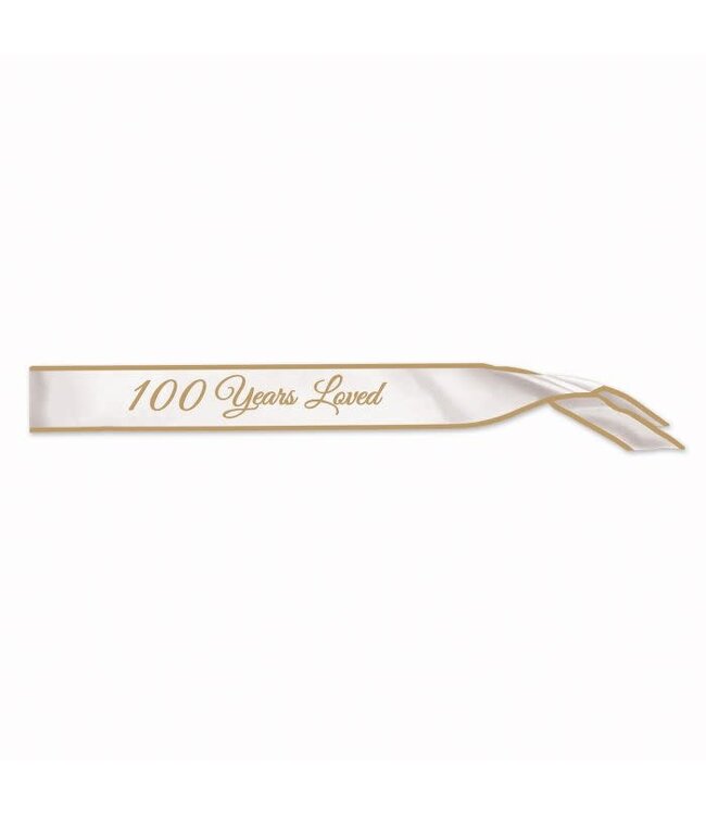 BEISTLE 100 Years Loved Satin Sash