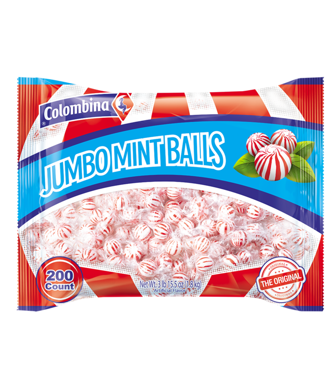 COLOMBINA 3 lbs Colombina Jumbo Balls Peppermint