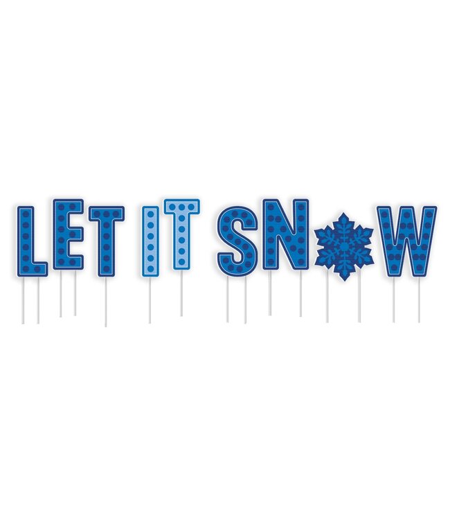 Amscan Snowy Yard Signs