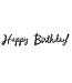 BEISTLE Foil Happy Birthday! Streamer-5ft